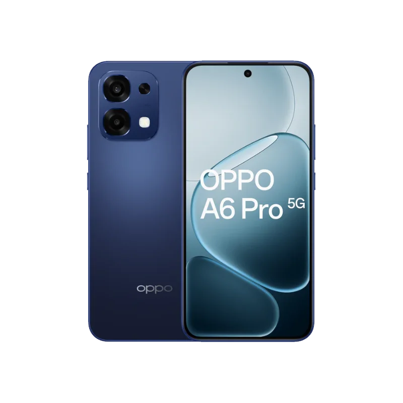Smartphone - OPPO A6 Pro 5G, 8GB+256GB, versión UE, 6500mAh 80W, MTk Dimensity 6300, pantalla AMOLED ultrabrillante de 120Hz, cámara principal con IA de 50MP IP69