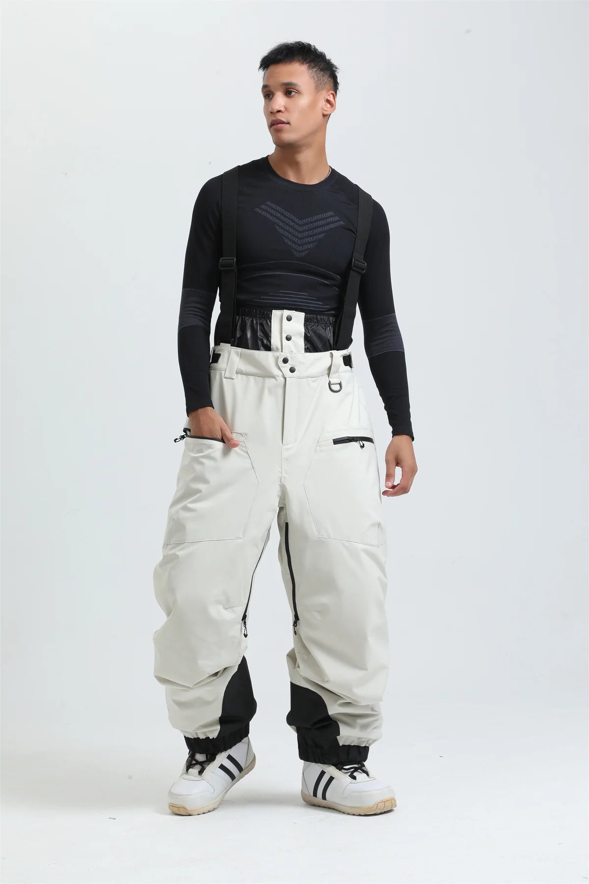 Pantalones de Esquí Gsou para Mujer, Impermeables, para Deportes de Montaña, Invierno, para Hombre y Mujer, Overoles de Snowboard con Tirantes, Pantalones de Nieve Cálidos para -40 Grados