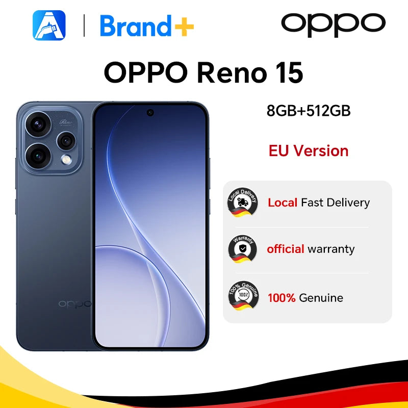 Especificaciones del smartphone OPPO Reno15 5G 8GB+512GB, Snapdragon 7 Gen 4, 6500mAh, 80W, 6.59 pulgadas, cámara OIS de 50MP, teléfonos móviles OnePlus