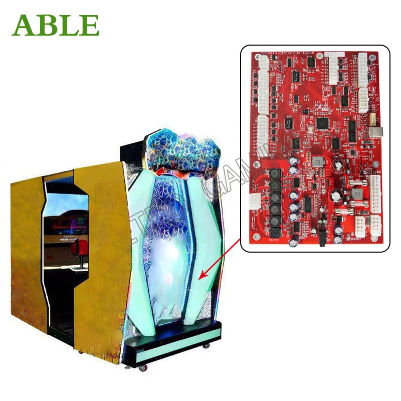 Jurassic Aracade Park Trans Arcade forma juego de disparos tablero IO para máquina de simulación de disparos Arcade