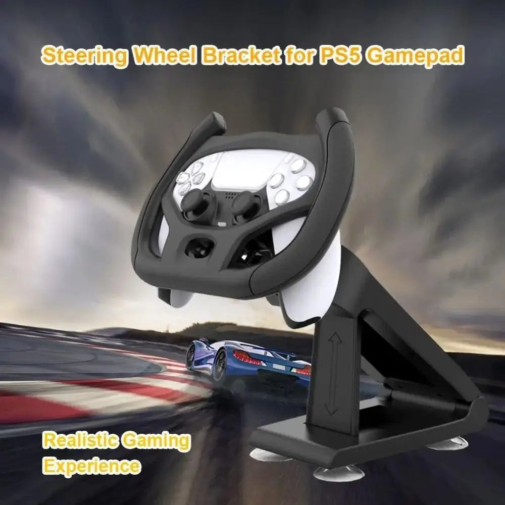 Soporte para volante de carreras profesional y duradero de ejes múltiples 2024, base con ventosa de ABS para juegos, para Sony PS5