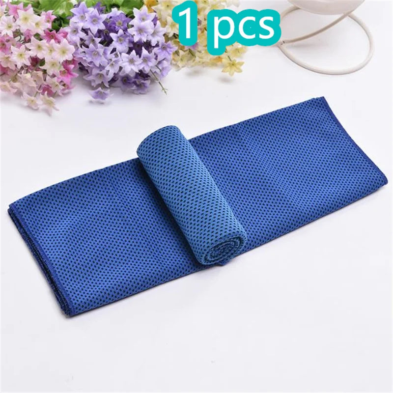 Toalla refrescante de microfibra de alivio instantáneo, toallas frescas, envoltura para el cuello, trapos fríos para deportes, Fitness, Camping y ciclismo, 1-10 Uds.