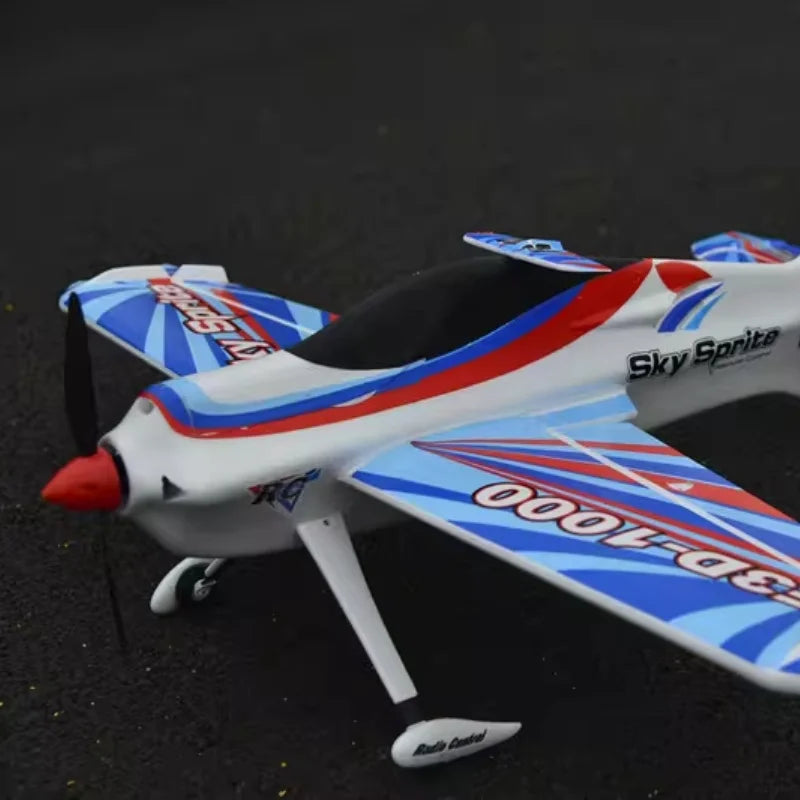 Avión a Escala de Ala Fija Sky Sprite RC, Envergadura de 1000 mm, 15E, Acrobacias 3D, Material EPO, para Aficionados a la Radiocontrol