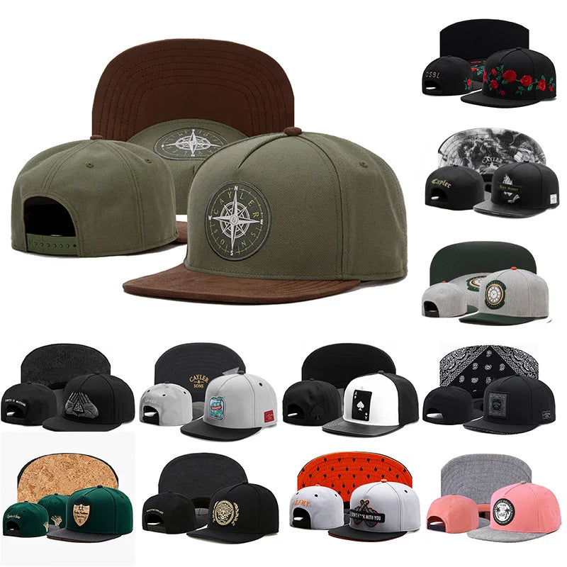 Nuevas ofertas populares, gorra de béisbol bordada para hombres y mujeres, de algodón, visera plana, para exteriores, estilo hip hop, camionero, snapback, gorra de papá, gorras