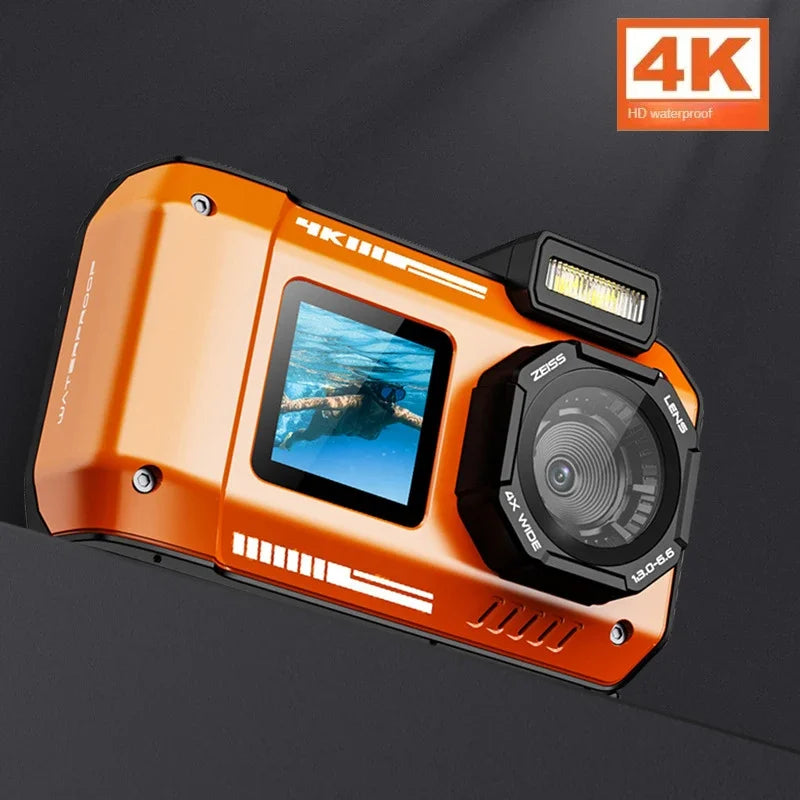 Nueva cámara Digital D50 4K HD CCD 1080P 48MP 18x Zoom 2,88 pulgadas pantalla IPS fotografía al aire libre Selfie VLOG Video cámara para niños
