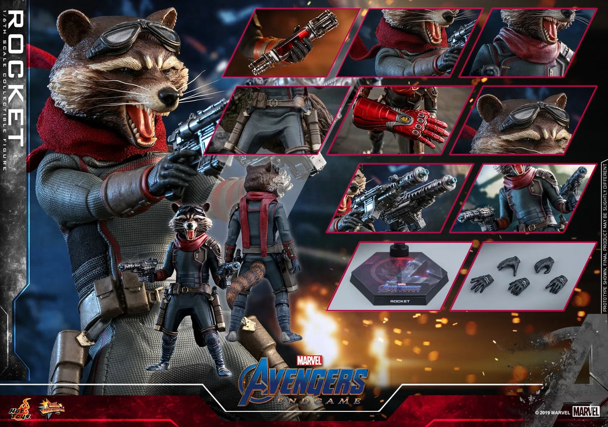 Oferta especial: Figura de acción coleccionable auténtica de Hot Toys HT Guardianes de la Galaxia Vol. 3 Rocket Raccoon y Cosmo MMS548 MMS708, escala 1/6.