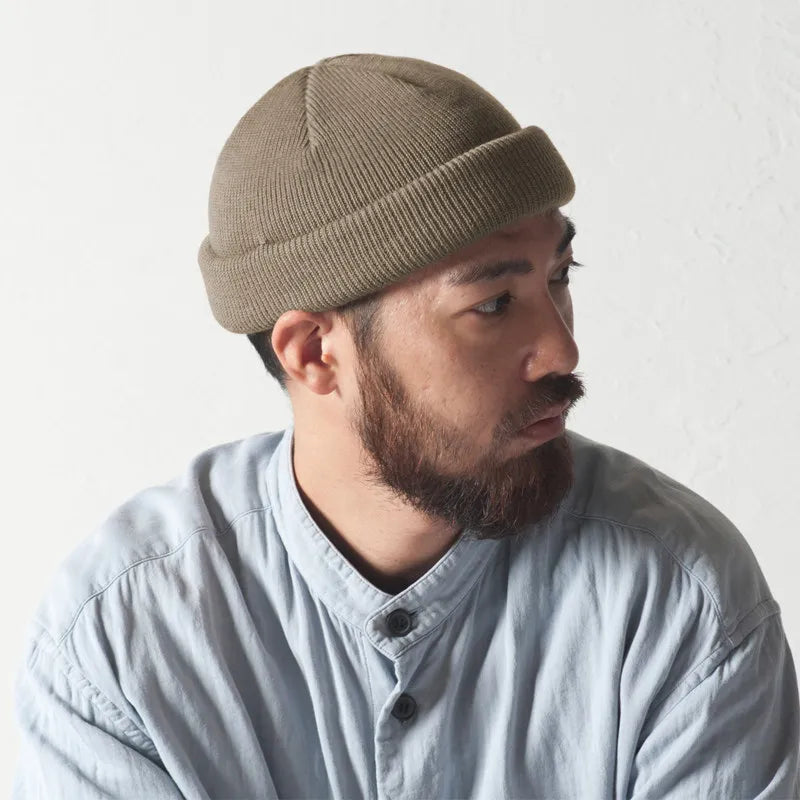 Gorro de punto unisex, gorro de color sólido, cálido, a prueba de viento, con borde doblado, para hombres y mujeres, para esquiar en climas fríos al aire libre.