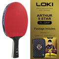 Raqueta de Tenis de Mesa LOKI 9 Estrellas, Raqueta de Ping Pong Aprobada por la ITTF, Paleta Ligera de Carbono con Goma Adhesiva RXTON 5