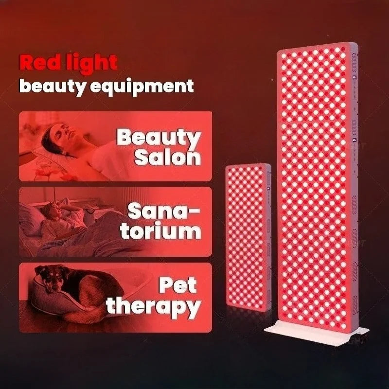 Lámpara de Terapia de Luz Roja Inteligente con Atenuación, Panel LED Infrarrojo 660nm 850nm, para Gimnasio, Hogar, Clínica, Spa, Alivio del Dolor Muscular y Articular, Antienvejecimiento, Rejuvenecimiento de la Piel, Altur