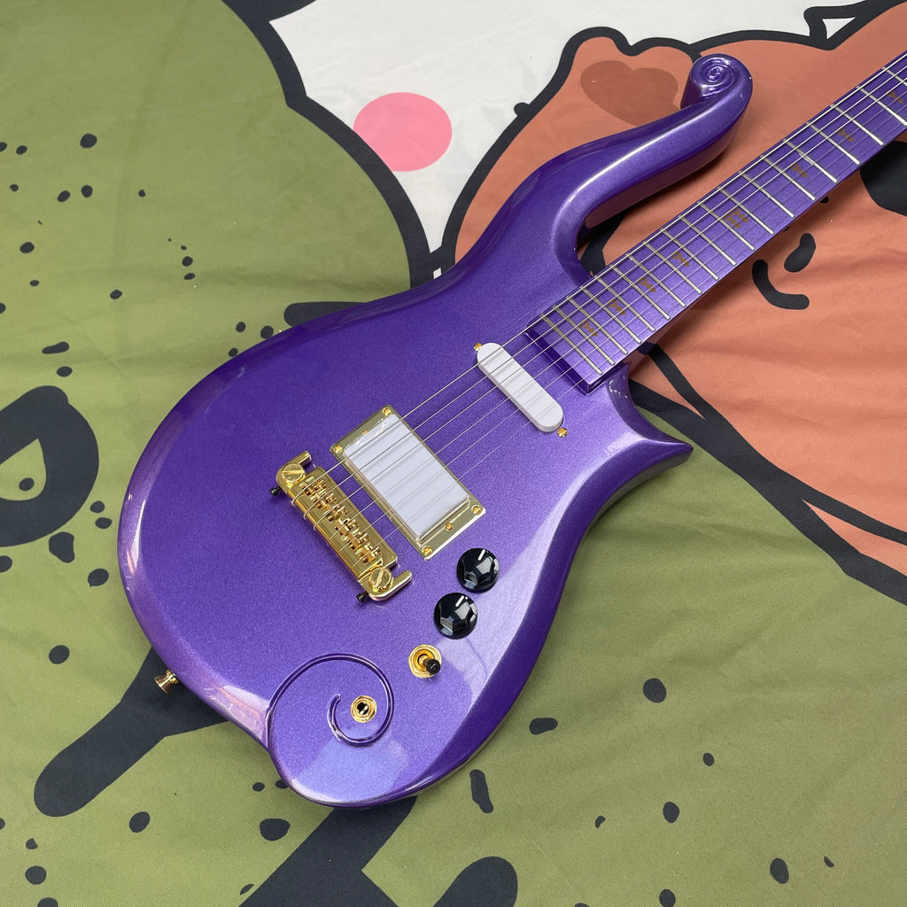 Nuevo Modelo de Guitarra Eléctrica Little Prince, Guitarra de Seis Cuerdas con Cuerpo de Caoba, Diapasón de Arce