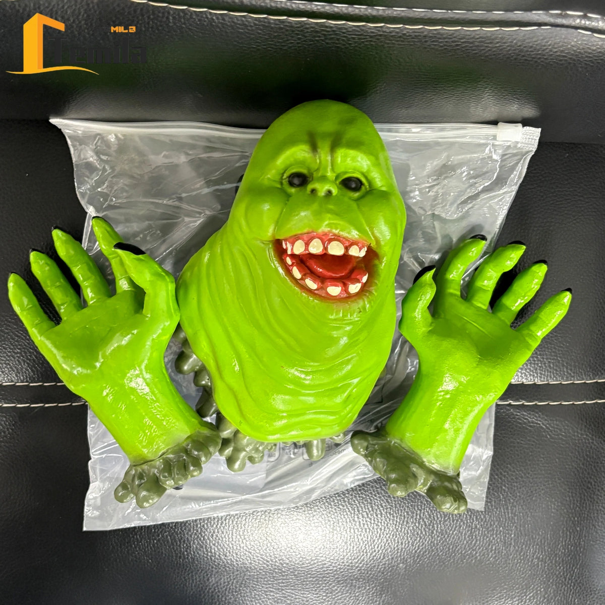 Pegatinas de resina para pared de Ghostbusters Slime Head Hand, decoración realista de terror y divertida para casa embrujada, sala de escape, adorno para colgar en la pared