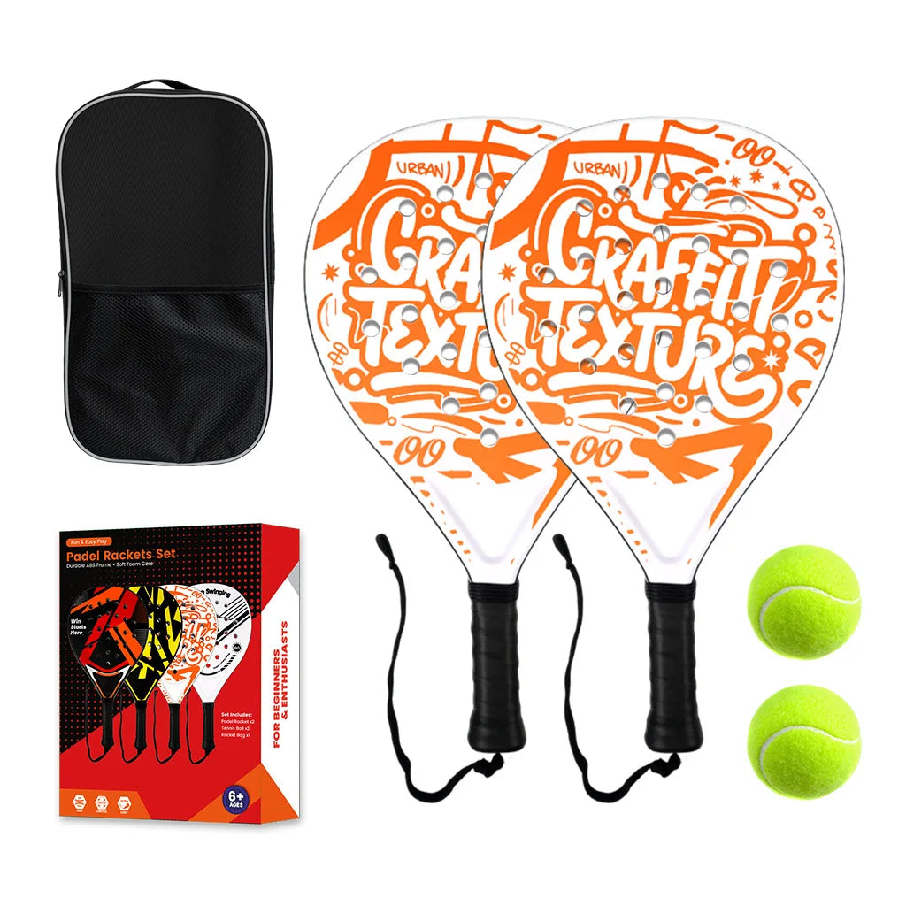 2026 raqueta de tenis más nueva |   Raqueta de padel, hecha de material de fibra de carbono ultraligero, con fuerte elasticidad y buena calidad