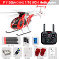 Helicóptero RC YUXIANG 1/16 F119S(MD500) 9CH GPS