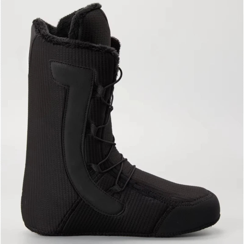 Botas de Snowboard con Sistema de Fácil Calzado, Color Blanco y Negro