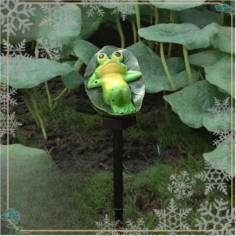 1pcs New Solar Outdoor Lights, Courtyard Park Corridors, Ambient Lights, Garden Decoration, Lawn Landscaping, Lawn Frog Lights