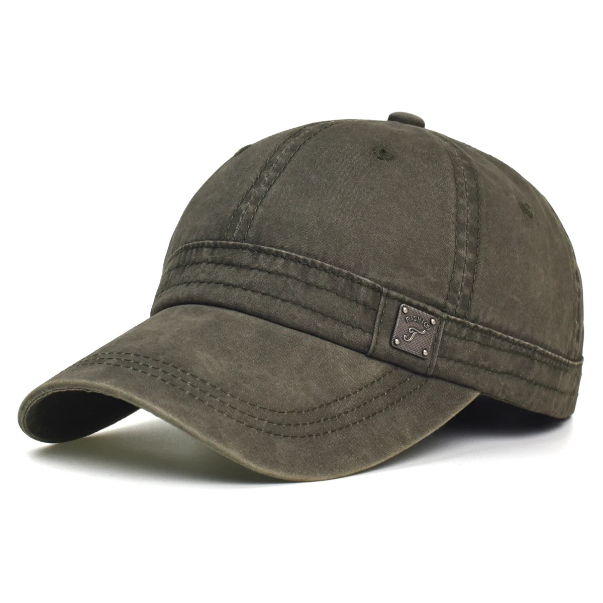 Gorra de béisbol de algodón lavado para hombre y mujer, estilo vintage casual, ajustable, tipo camionero, perfil bajo, para exteriores