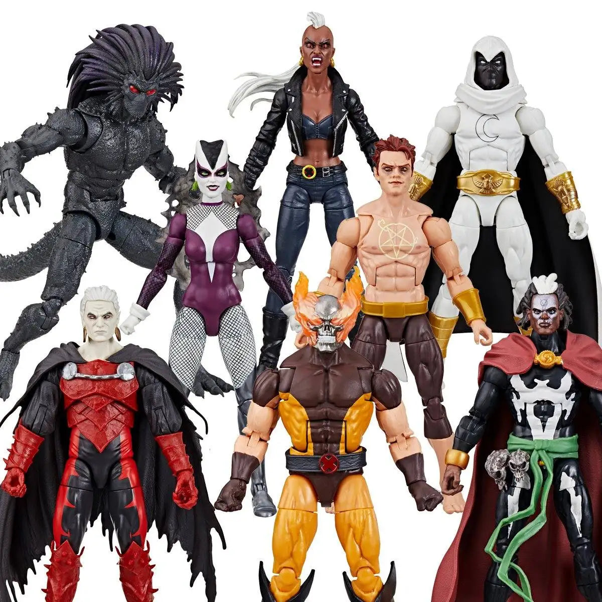 Figura de acción de 6 pulgadas ML Legends Strange Tales Blackheart Bloodstorm Daimon Hellstorm Voodoo MoonKnight Lilith Dracula