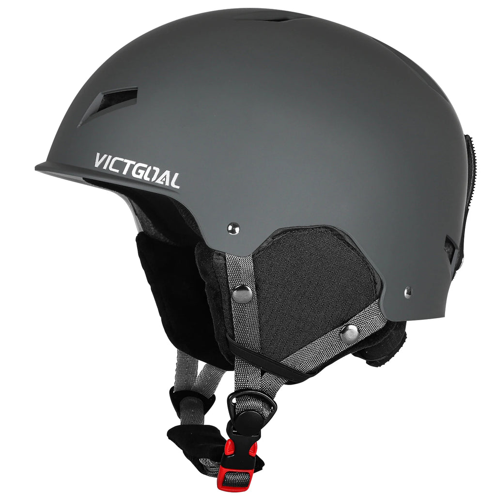 Cascos de esquí de invierno VICTGOAL con forro térmico, cascos de seguridad a prueba de frío para hombres y mujeres, para snowboard, skateboard, esquí y deportes, equipo de protección para la cabeza.