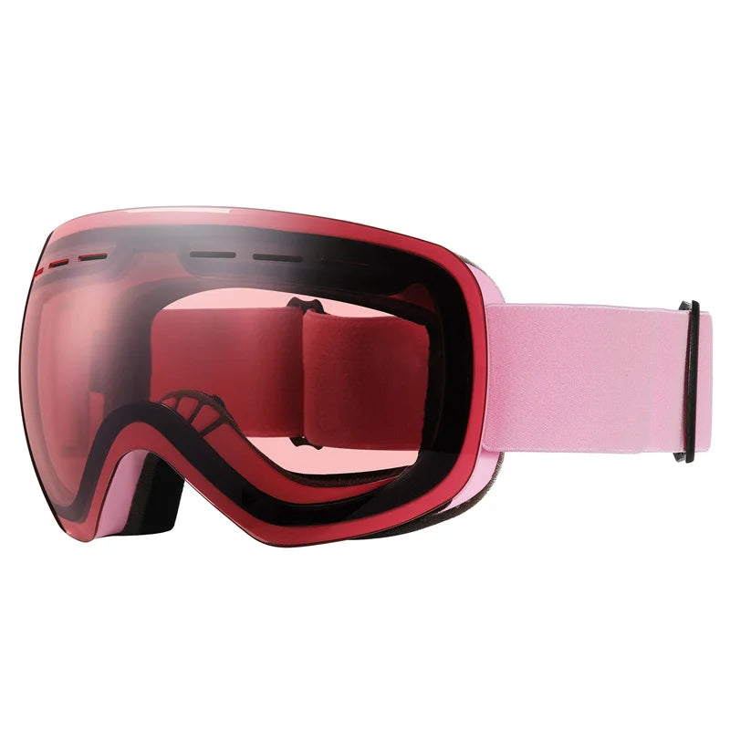 Gafas de esquí para hombre y mujer, con doble capa, tratamiento antiniebla, protección UV400, lentes grandes, ideales para snowboard, actividades de esquí en invierno y protección contra la nieve. Gafas profesionales para