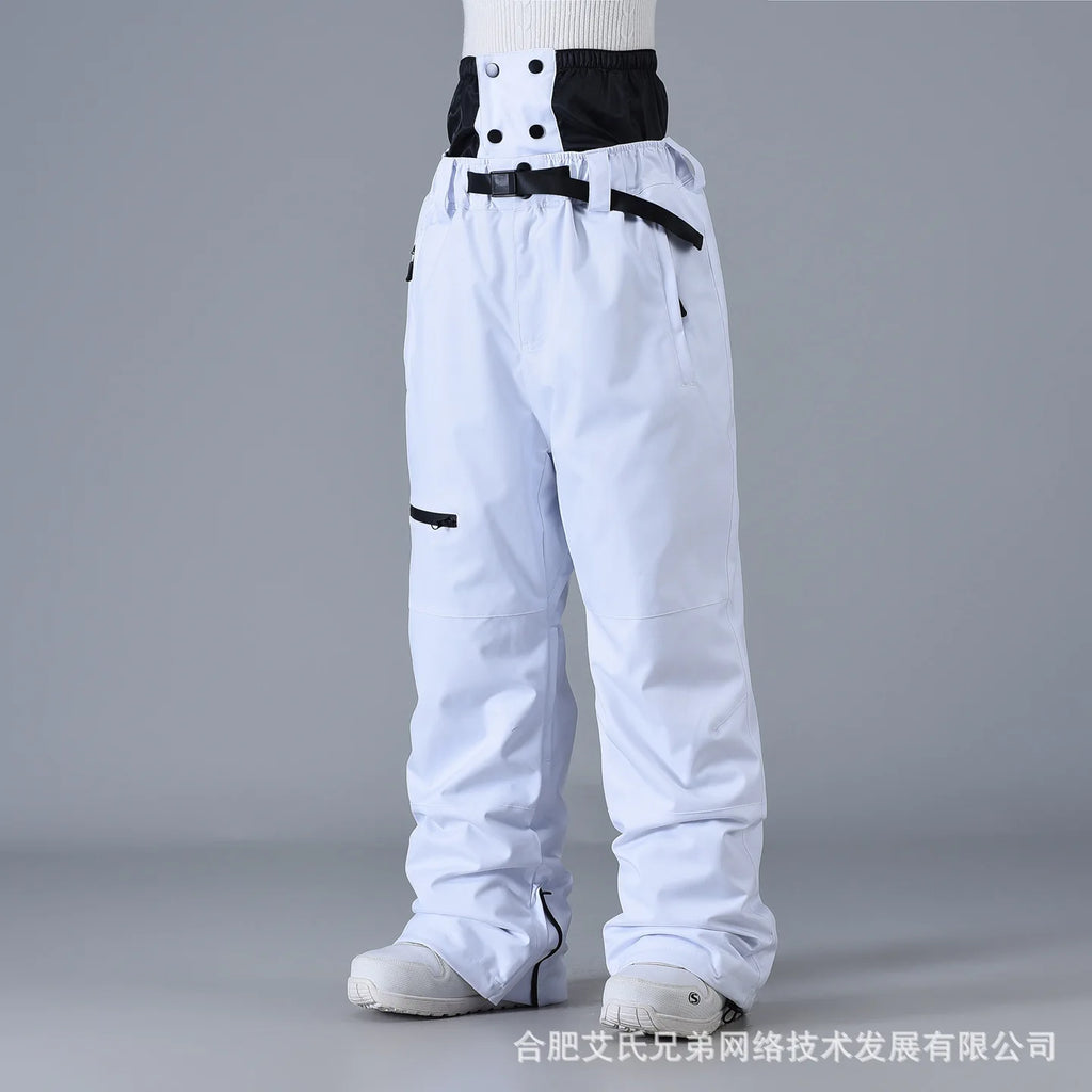 2025 esquí snowboard mujeres hombres pantalones Unisex impermeable a prueba de viento nieve cálida térmica senderismo deportes de invierno actividades al aire libre