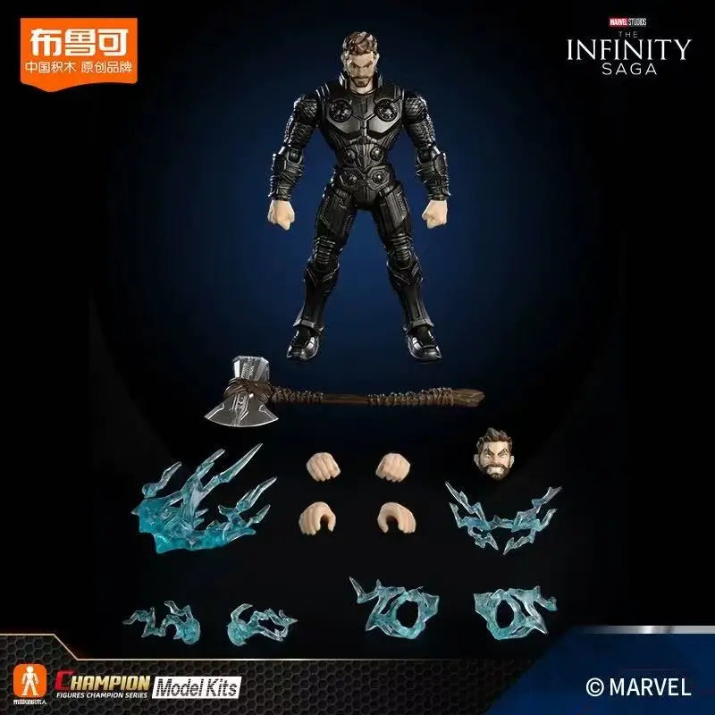 Blokees Originales, Los Vengadores, Iron Man MK85, Thor, Figuras de Acción, Modelo de Anime para Armar, Regalos Navideños para Niños, Juguetes Coleccionables
