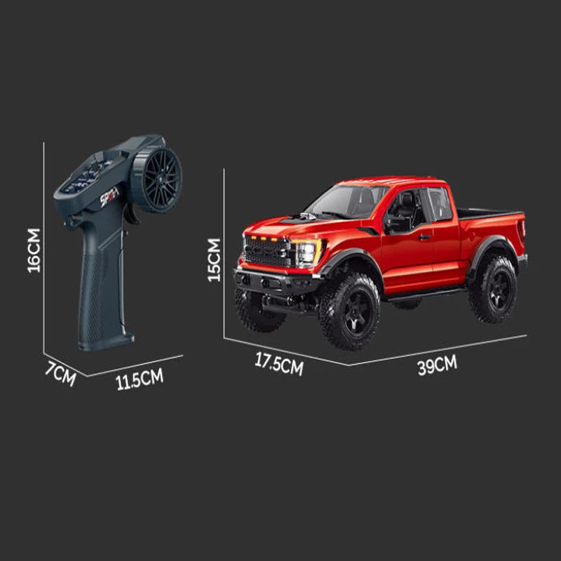 Coche de Control Remoto 2.4G 1/12, Simulación de Camioneta F150, Modelo de Vehículo Todoterreno, Juguete para Niños, Regalo para Niños, Diversión para Adultos