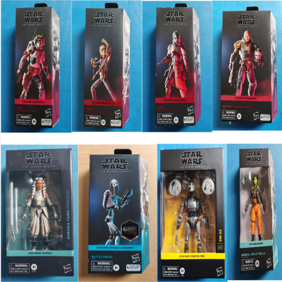 Nuevas en existencia: figuras de acción de Star Wars de 6 pulgadas de Hasbro, modelos de colección, figuras, robots, muñecos, regalos de colección.