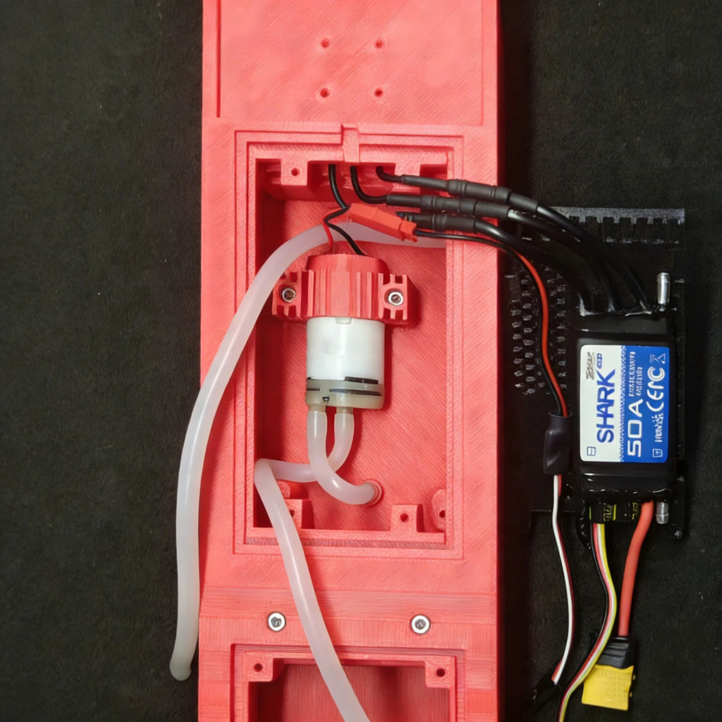Barco de rescate a radiocontrol de 70 cm propulsado por viento con variador de velocidad refrigerado por agua, modelo de barco de juguete RC