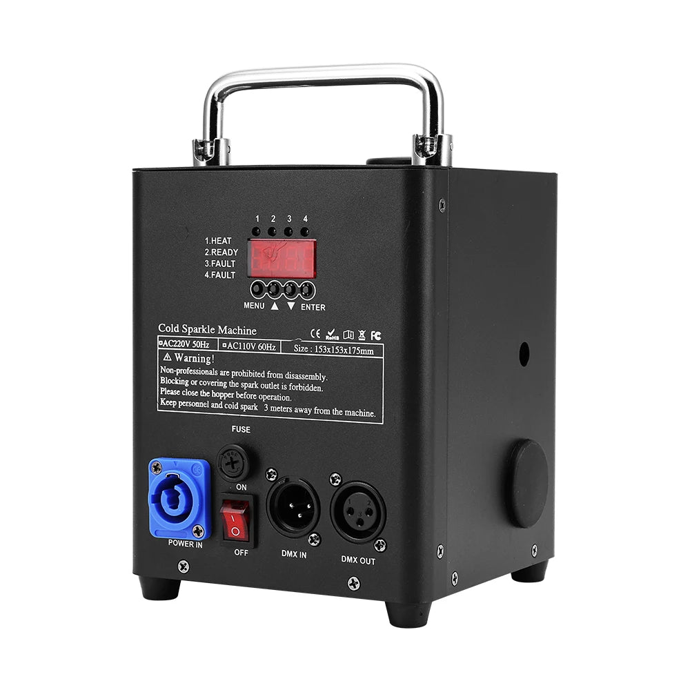 Mini Máquina de Chispas Frías para Efectos Escénicos, Equipo DJ con Control Remoto, Máquina de Chispas para Fiestas, Discotecas, Bodas y Navidad