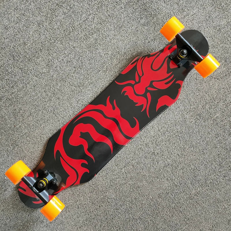 Patineta de Calle Profesional para Danza, Longboard, Tabla de Cruising, Apta para Hombres, Mujeres, Niños y Nuevos Conductores