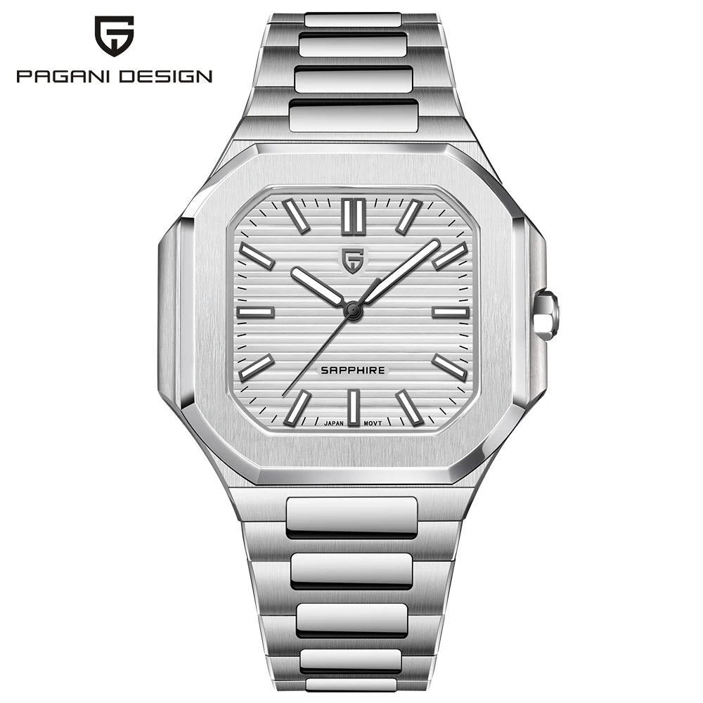 2026 New Men's Watches PAGANI DESIGN Luxury Quartz Watch For Man VH31 Wristwatches Waterproof AR Sapphire Mirror Stainless Steel