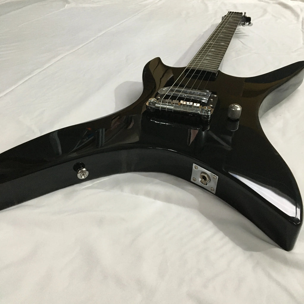 Guitarra eléctrica modelo BC, herrajes cromados, puente fijo, diapasón de palisandro, envío rápido