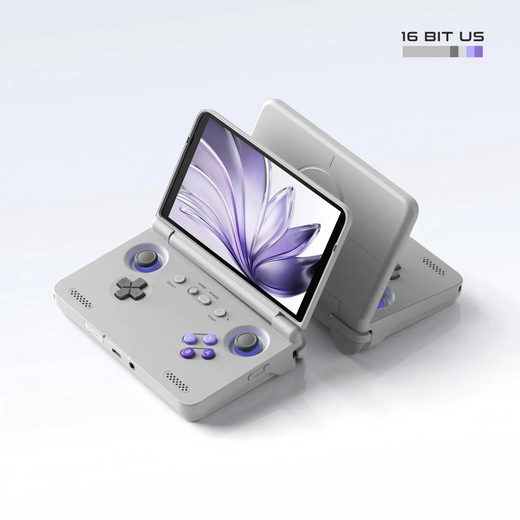 Consola de juegos portátil Retroid Pocket Flip2, pantalla AMOLED de 5.5'', salida de video, procesador Snapdragon MTK, ventilador de refrigeración, carga rápida