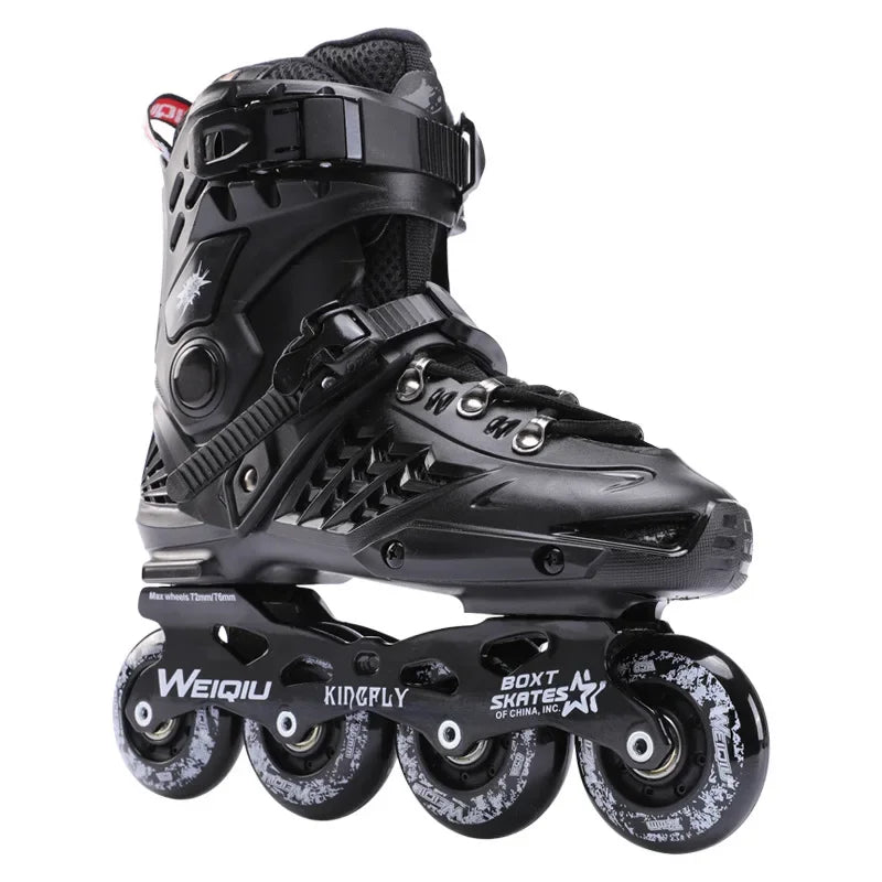Patines en línea para adultos, figura plana, 12 zapatos de patinaje a elección, zapatillas de deporte para exteriores, camiones de aluminio avanzados para principiantes, ruedas de PU geniales