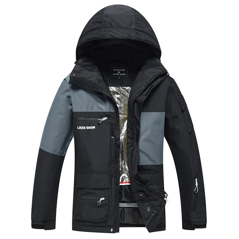 Monos de esquí y Snowboard para hombres y mujeres, traje de esquí térmico impermeable a prueba de viento, conjunto de chaqueta y pantalones de montaña, nuevo, Invierno