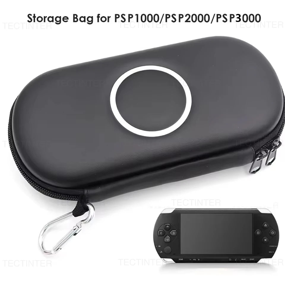Estuche de transporte portátil para Sony PSP1000/2000/3000, bolsa de almacenamiento EVA, bolsa de viaje, cubierta protectora dura para accesorios de juegos PSP