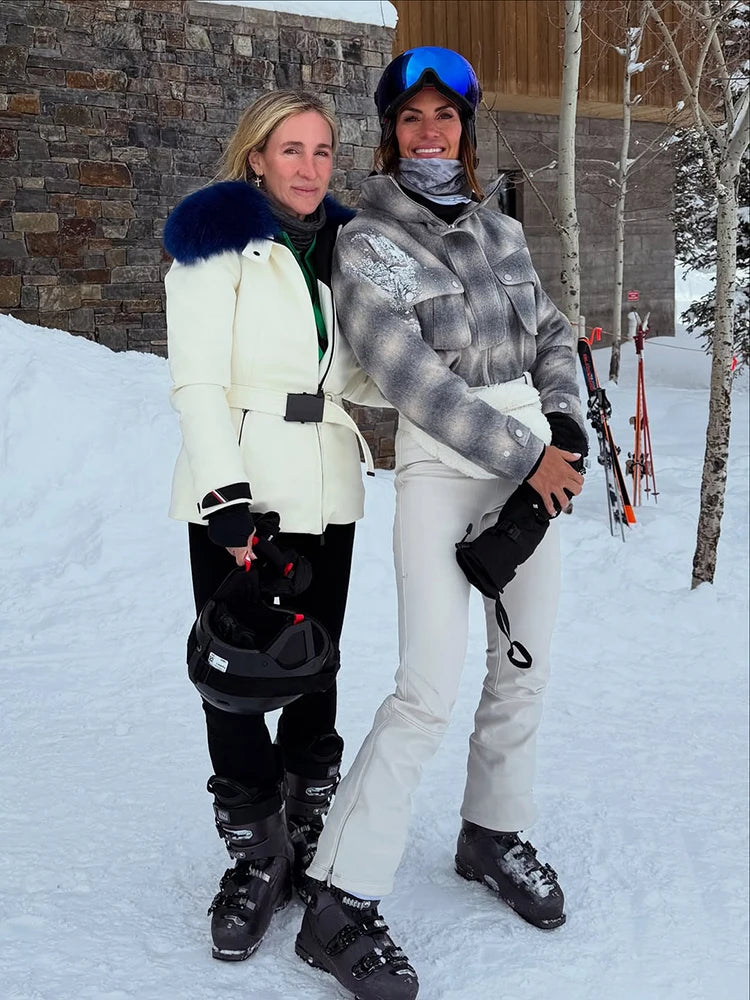 Traje de esquí de una pieza a cuadros para mujer, mono con cuello alto, resistente al viento, con cremallera y cinturón, mono ajustado para snowboard de invierno 2026, para actividades al aire libre