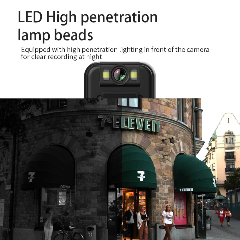 Mini cámara Ultra HD 4K WiFi, grabadora de vídeo Digital pequeña portátil, BodyCam de policía, videocámara en miniatura de visión nocturna infrarroja