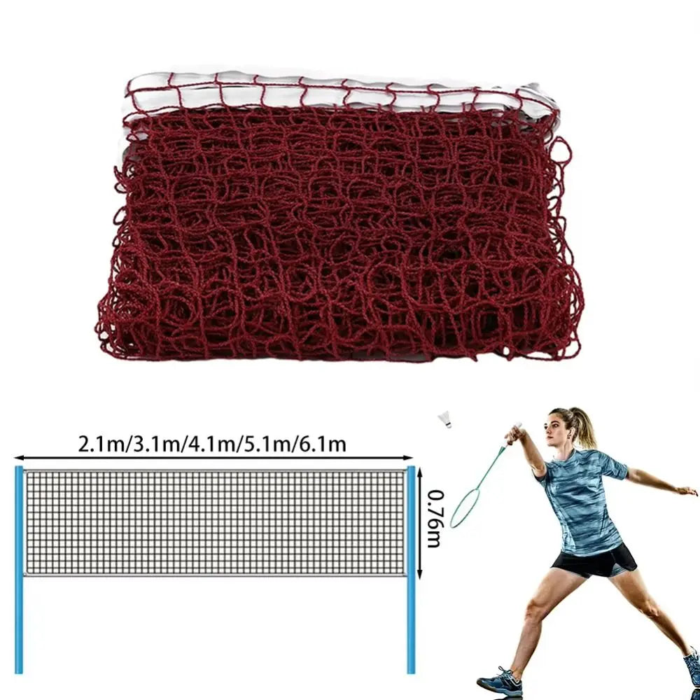 Red de bádminton estándar de repuesto, red de tenis de fácil instalación, red de voleibol plegable para práctica deportiva, entretenimiento, competición