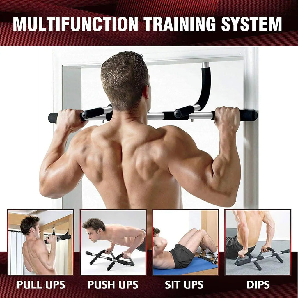 Barra de dominadas ajustable para ejercicio en casa, entrenamiento de gimnasio, barra horizontal para marco de puerta, equipo deportivo de fitness.