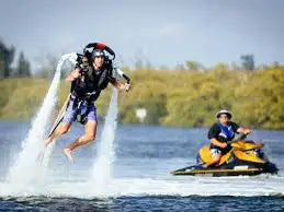 Jetpack de Aleación de Aluminio en Oferta, Jetpack para Deportes Acuáticos, Alquiler de Jetpack de Alto Rendimiento, Altura de Vuelo de 7-15m, Flyboard Motorizado por Jetski