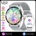 LIGE New IP68 Waterproof Heart Rate Monitor 2025 Smart Watch Men Full Touch Screen Sport Fitness Watch Bluetooth Call Smartwatch