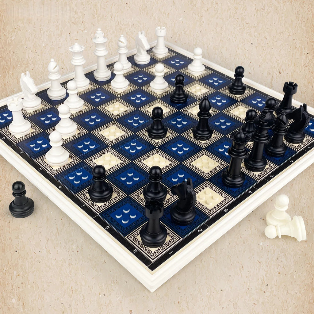 Chess Game Chess Pieces Set Folding table board Building Blocks Creative Decor 76401 76396 Middle Ages Soldiers Toys Gifts