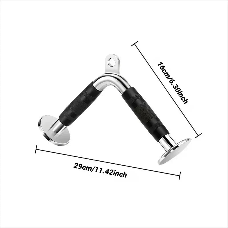 Cable con mango en V para máquina de polea de gimnasio, accesorio para entrenamiento de fuerza de tiras de triceps y remo, y accesorios de cuerda para press de bíceps y tiras de triceps