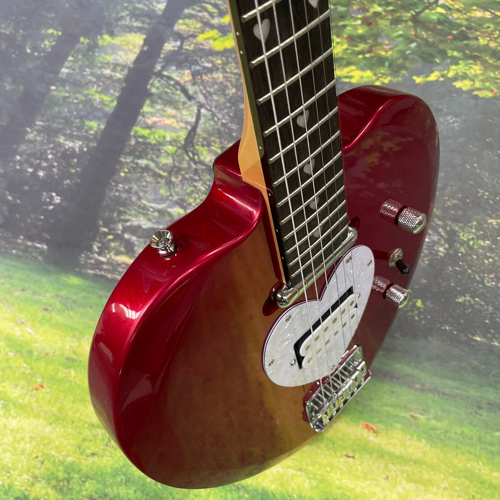 Guitarra eléctrica Red Heart como regalo de guitarra para sus amados una guitarra
