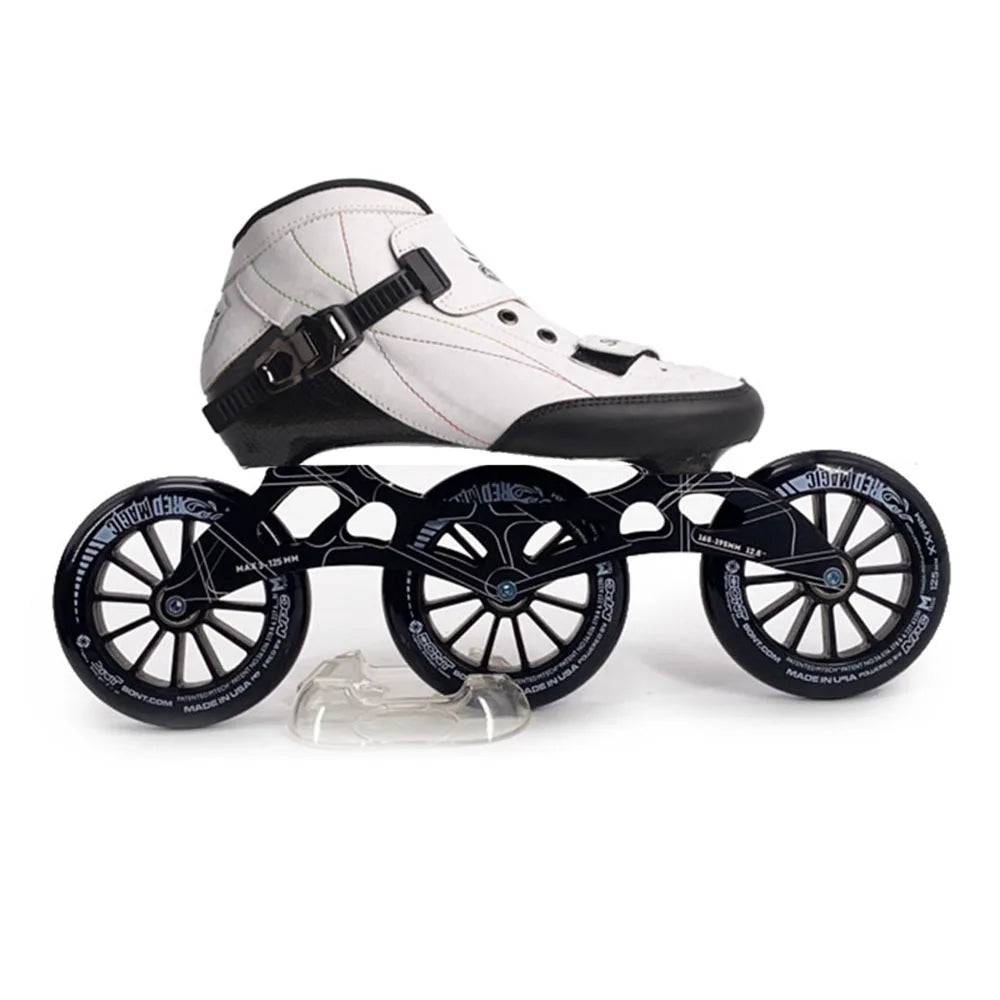 Patines en línea patines de velocidad originales ZICO zapatos de Skate de fibra de carbono patines de patinaje de carreras profesionales 4*90/100/110mm /3*125mm
