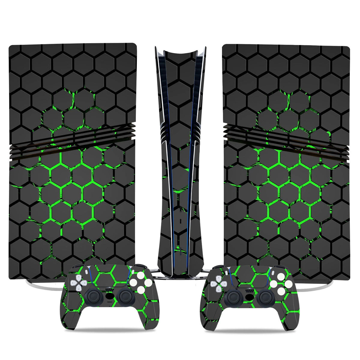 Adhesivo de vinilo decorativo para PS5 Pro Digital, funda de cobertura completa para consola de juegos y 2 controles