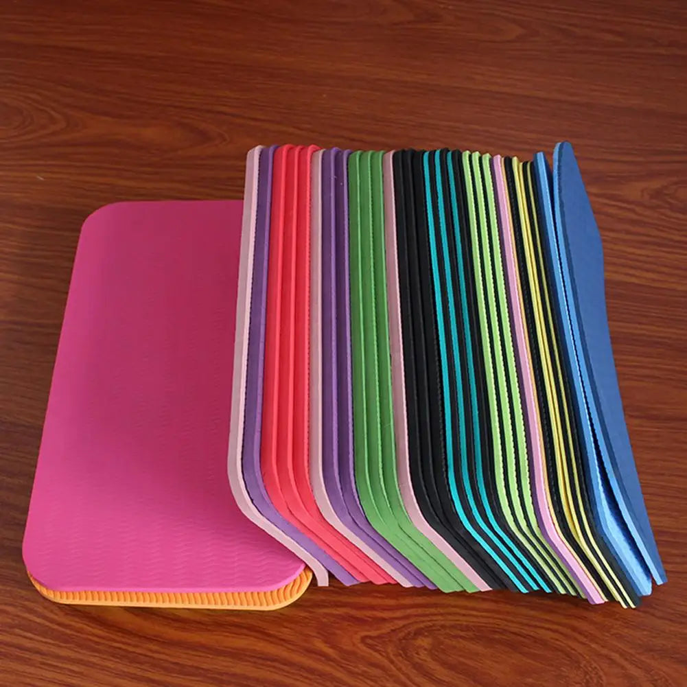 Colchoneta de yoga para fitness en casa, tapete de ejercicio con soporte, colchoneta de TPE gruesa antideslizante para rodillas, soporte para fitness y moldeado corporal.