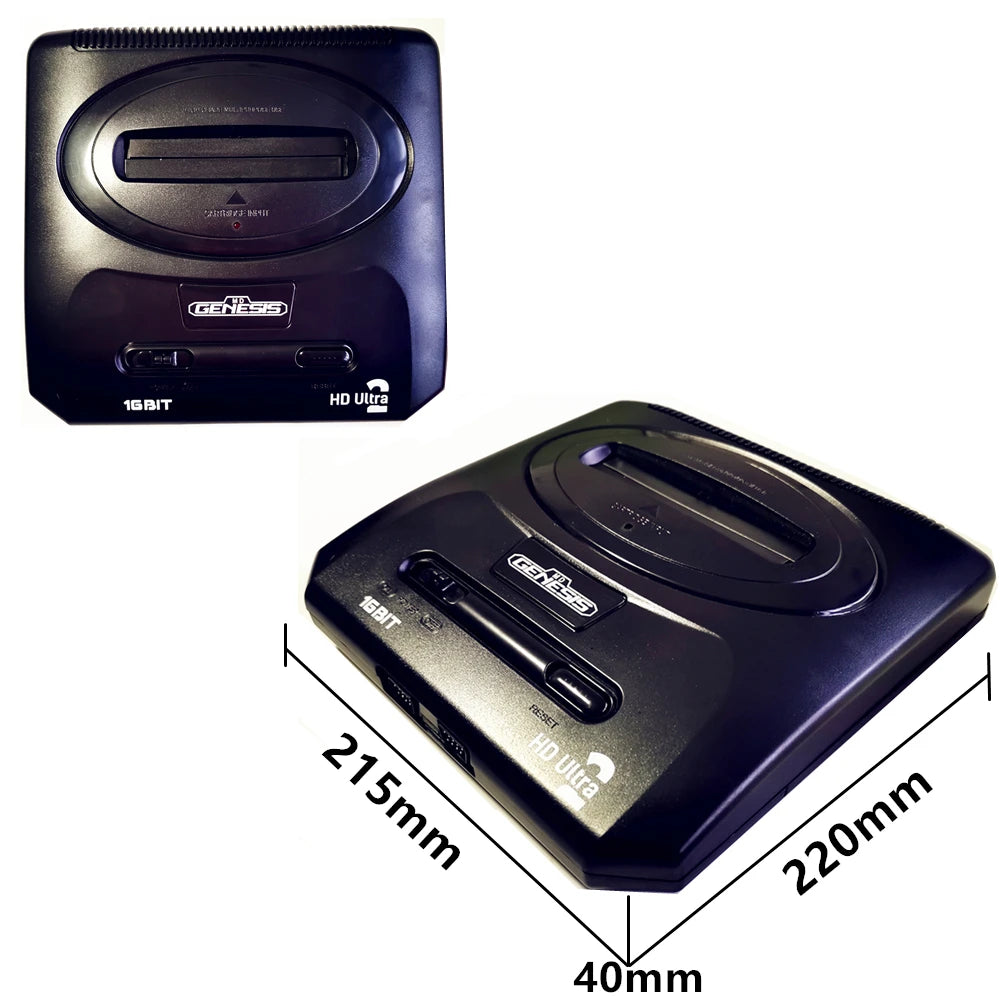 Consola de Juegos MD Ultra2 para Genesis/Mega Drive, HD, Reproduce Cartuchos de Juegos NTSC/PAL, 150 Juegos, con Controlador con Cable (No Emulador)