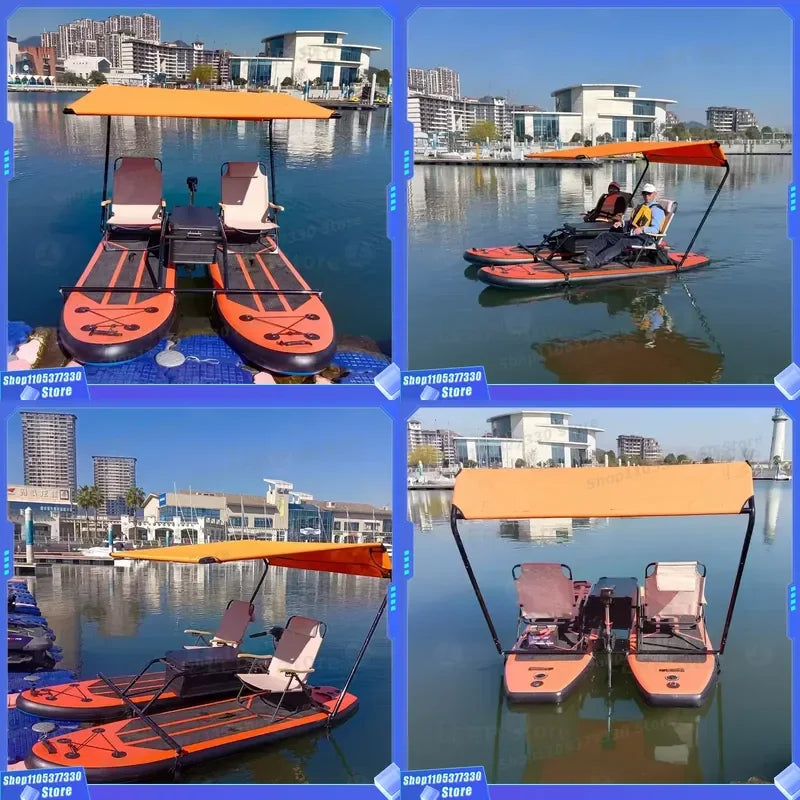 Bicicleta Acuática Inflable para Adultos, Bicicleta de Pedales Flotante para el Mar, en Venta con Tabla de Paddleboard